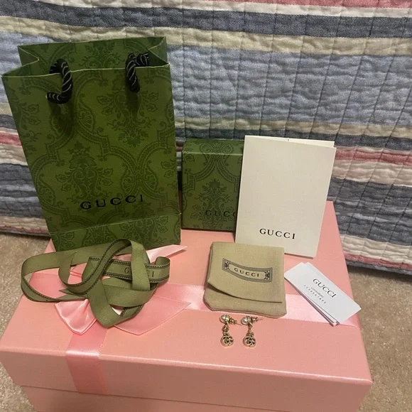 Gucci GG Drop Earrings Set - Picture 1 of 4